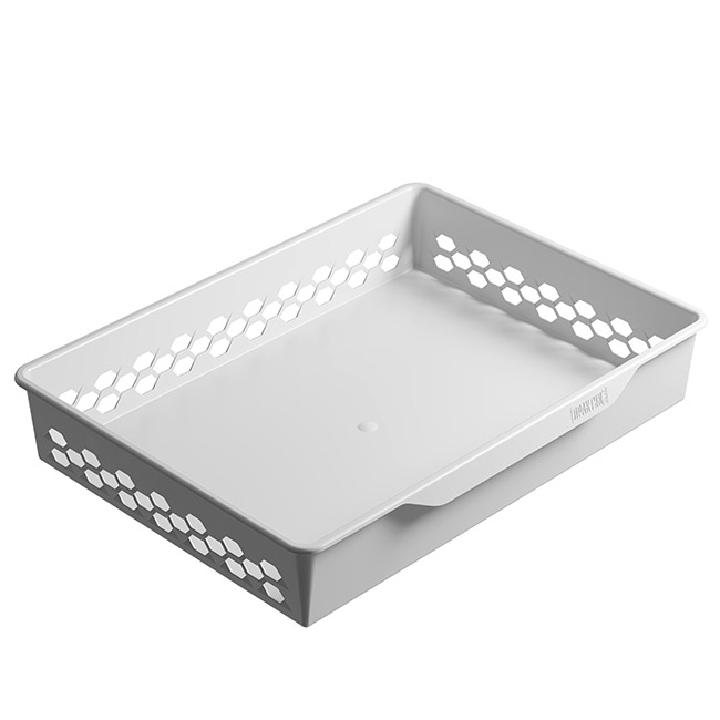 Корзина пластиковая ПРАКТИК Home GBP 60х10 белая - фото 2