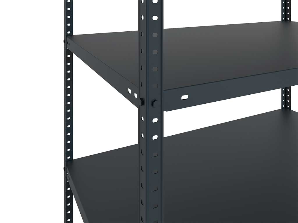 Стеллаж MS 185KD/70x30/4 Black - фото 3